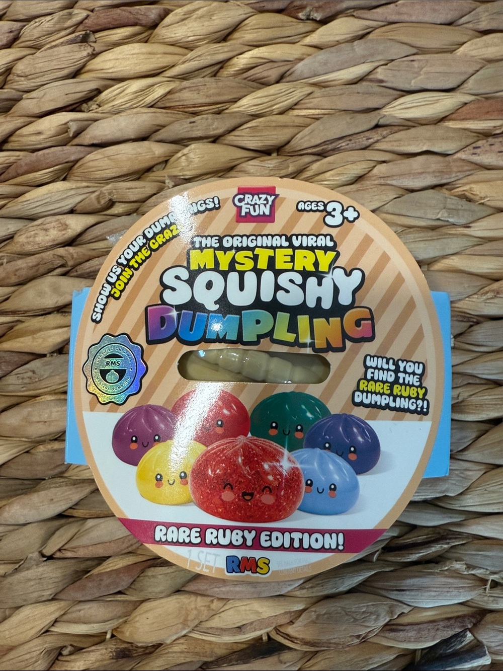 $15 each til 8/9 - RMS Fun Mystery Squishy Dumpling - Rare Ruby Edition